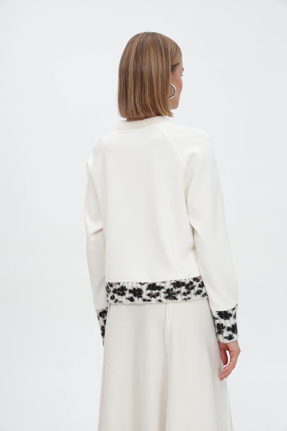 Пуловер Marc Cain с леопардовым принтом