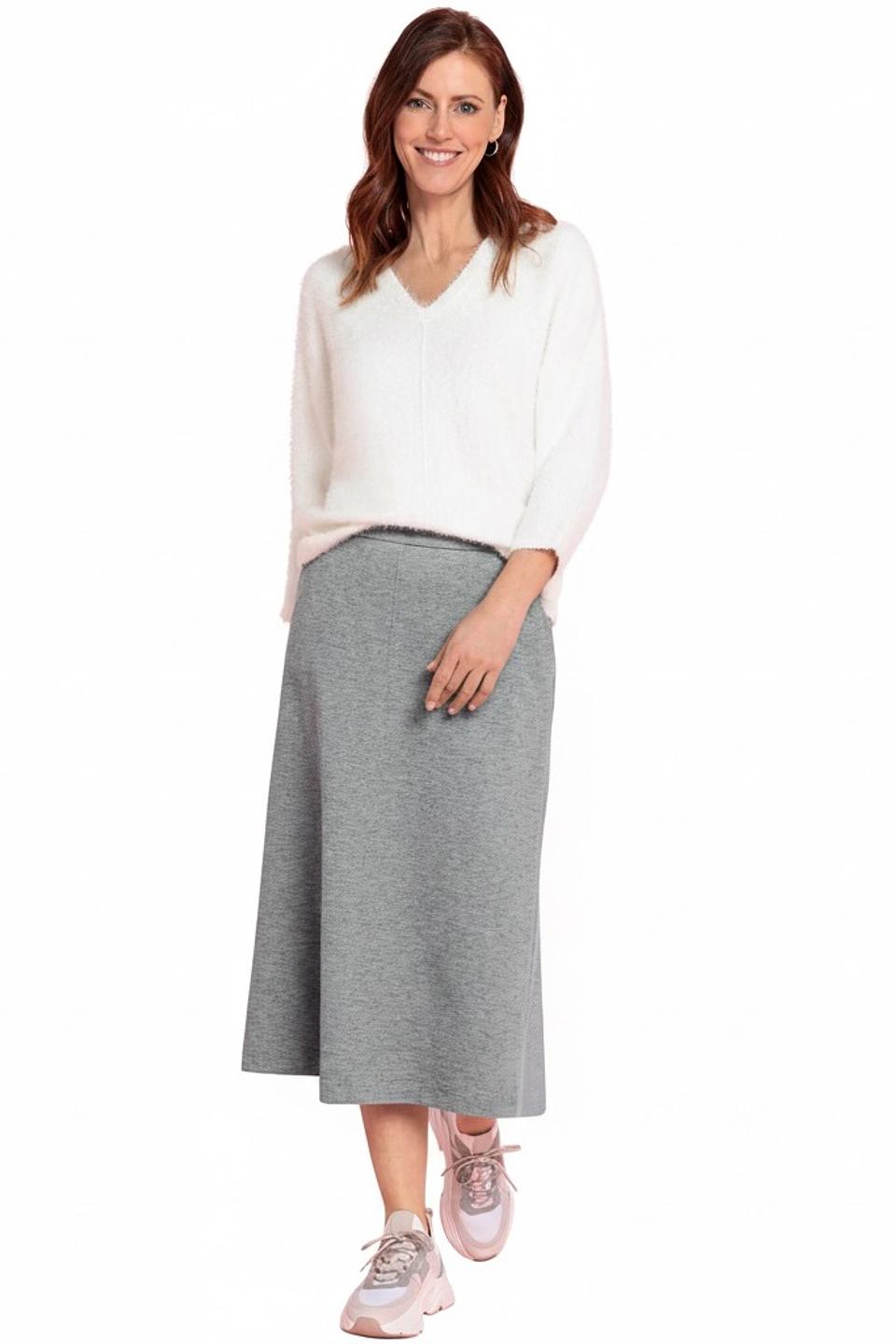 Юбка Bianca серая миди