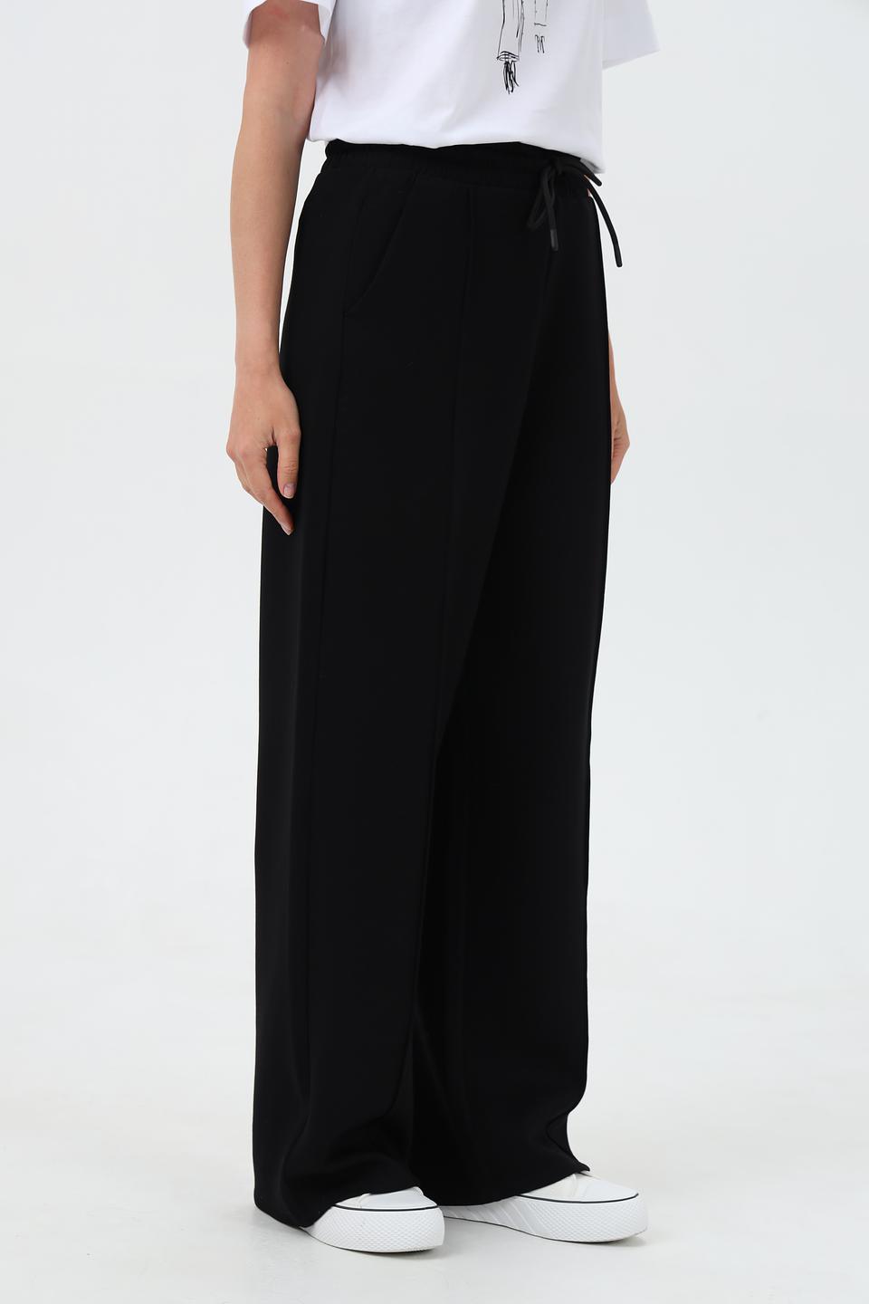 Брюки палаццо Tom Tailor черные