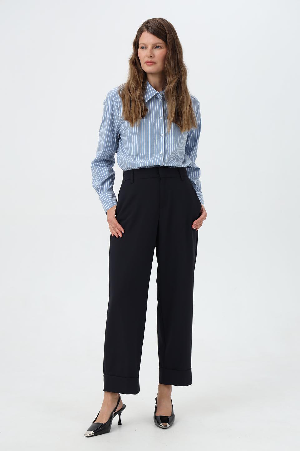 Блуза More and More в полоску голубую