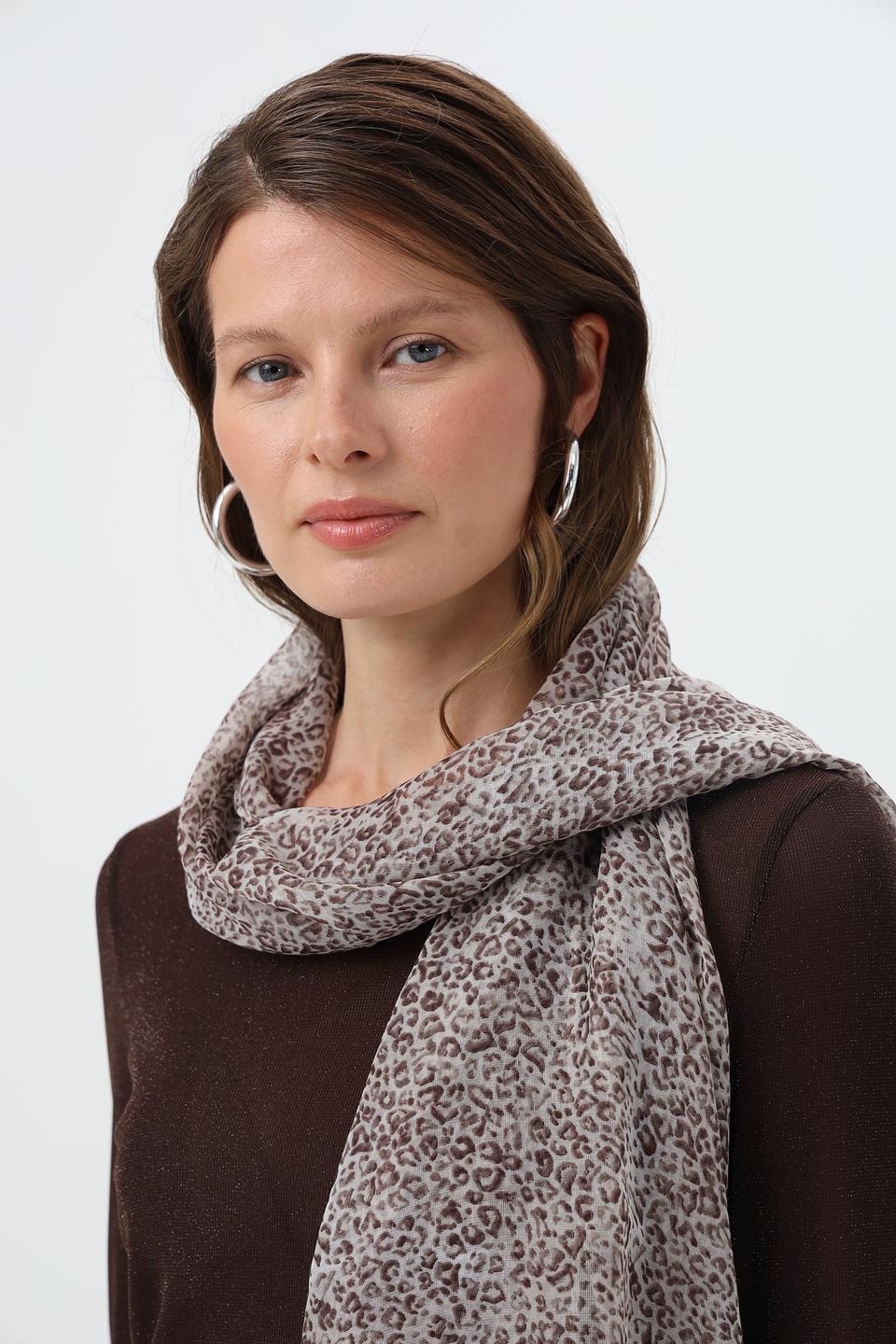 Шарф Fraas с леопардовым принтом