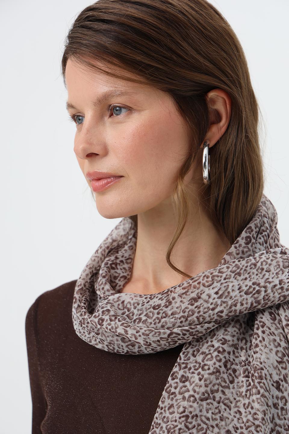 Шарф Fraas с леопардовым принтом