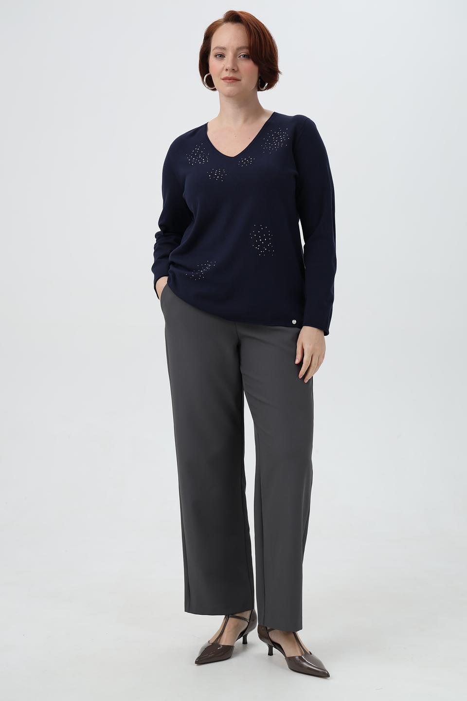 Пуловер Gollehaug с декором