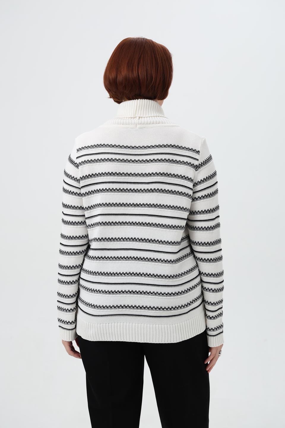 Пуловер Gollehaug в полоску