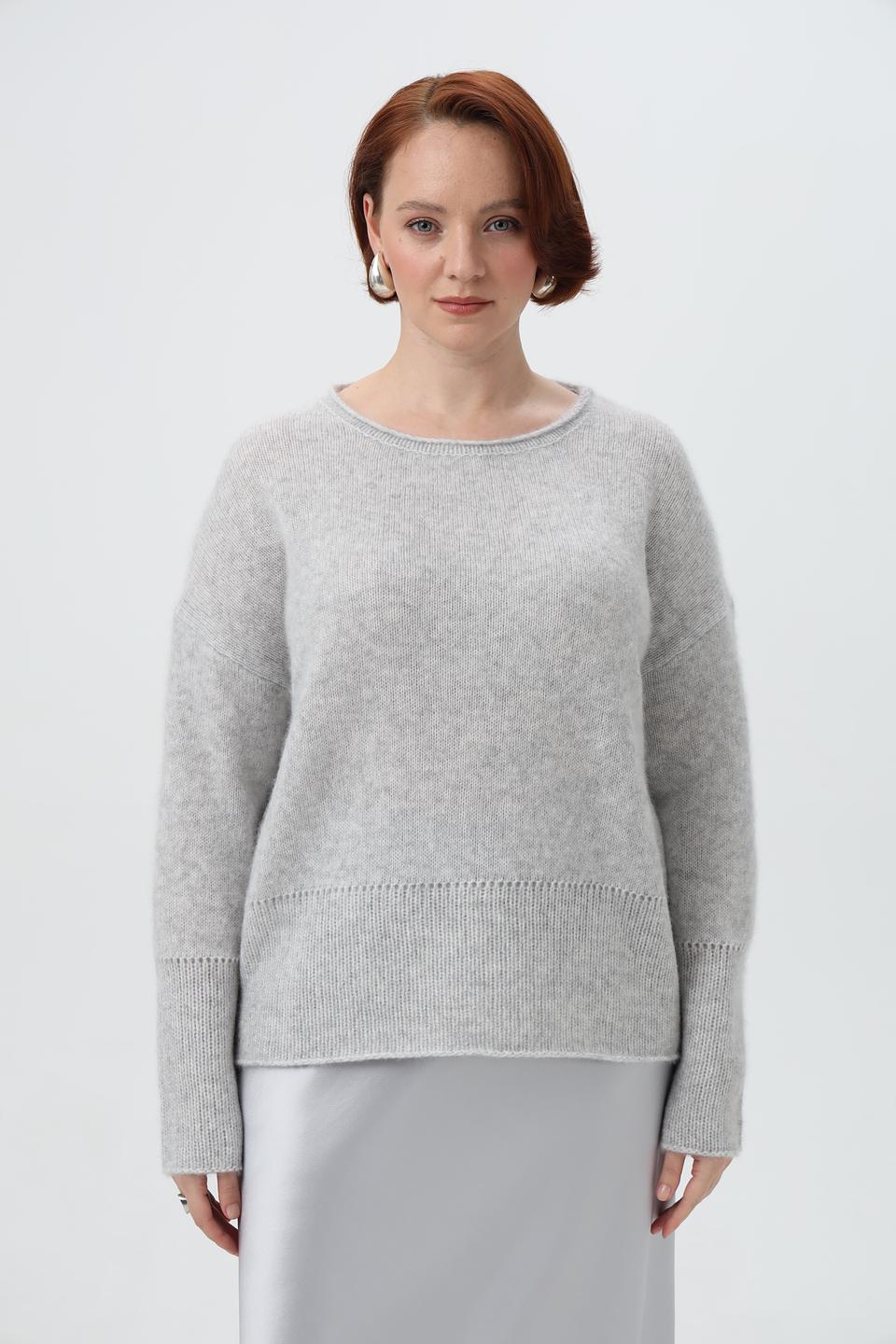 Пуловер Herzens Angelegenheit серый