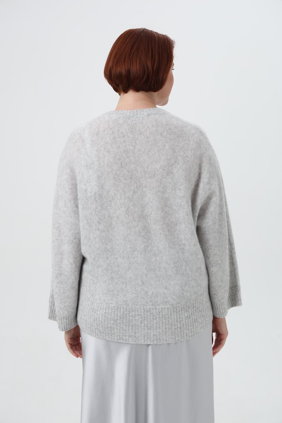 Пуловер Herzens Angelegenheit светло-серый