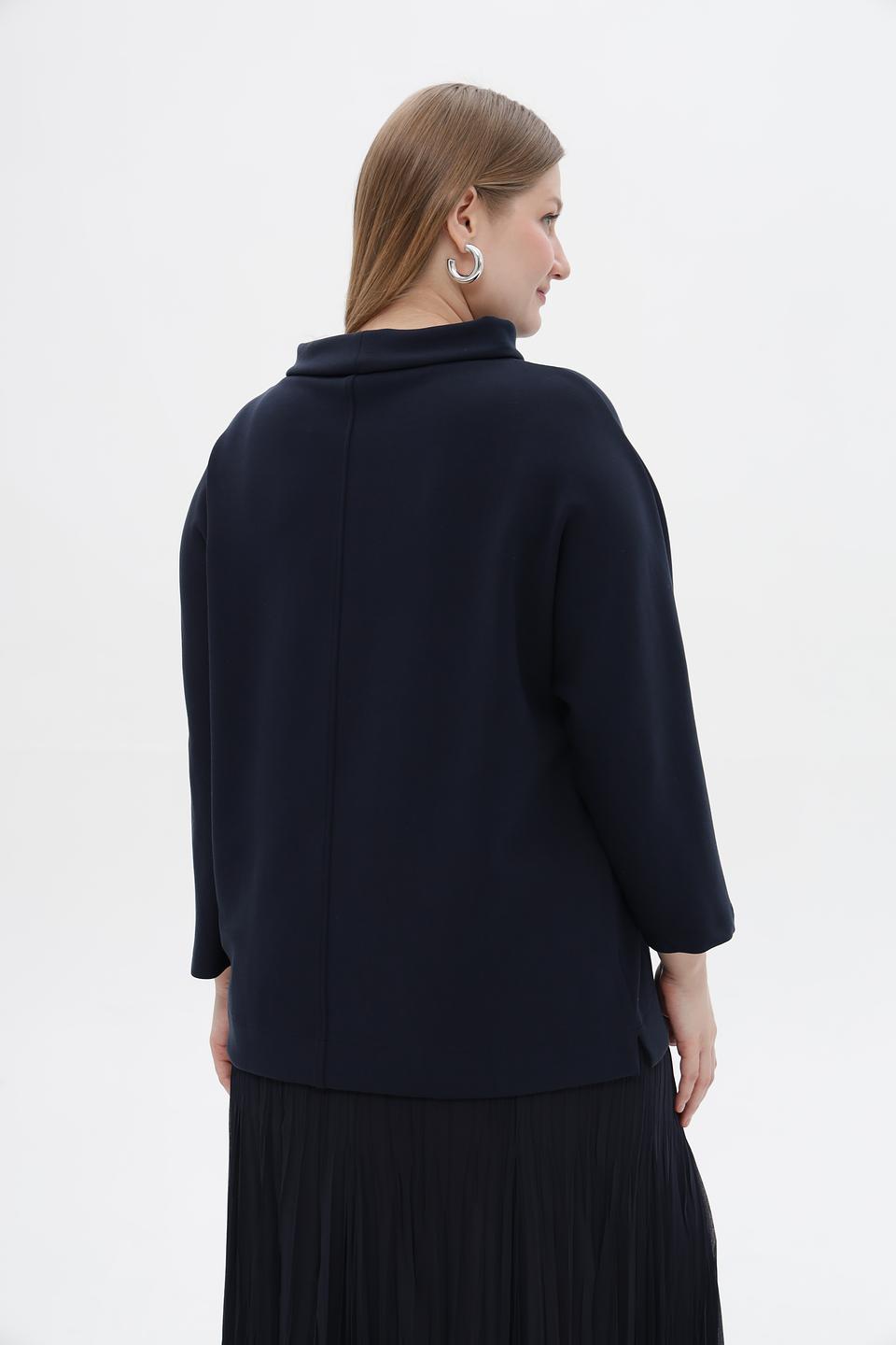 Пуловер Frank Walder темно-синий