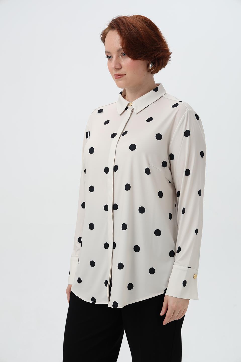 Блузка Miss Lagotte в горошек