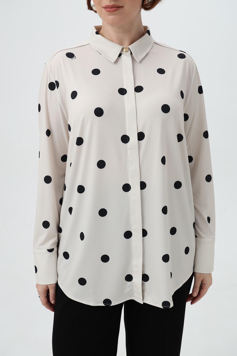 Блузка Miss Lagotte в горошек