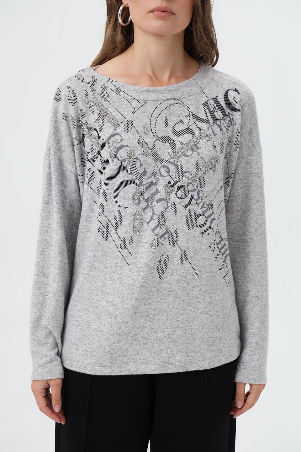 Пуловер Olsen с принтом