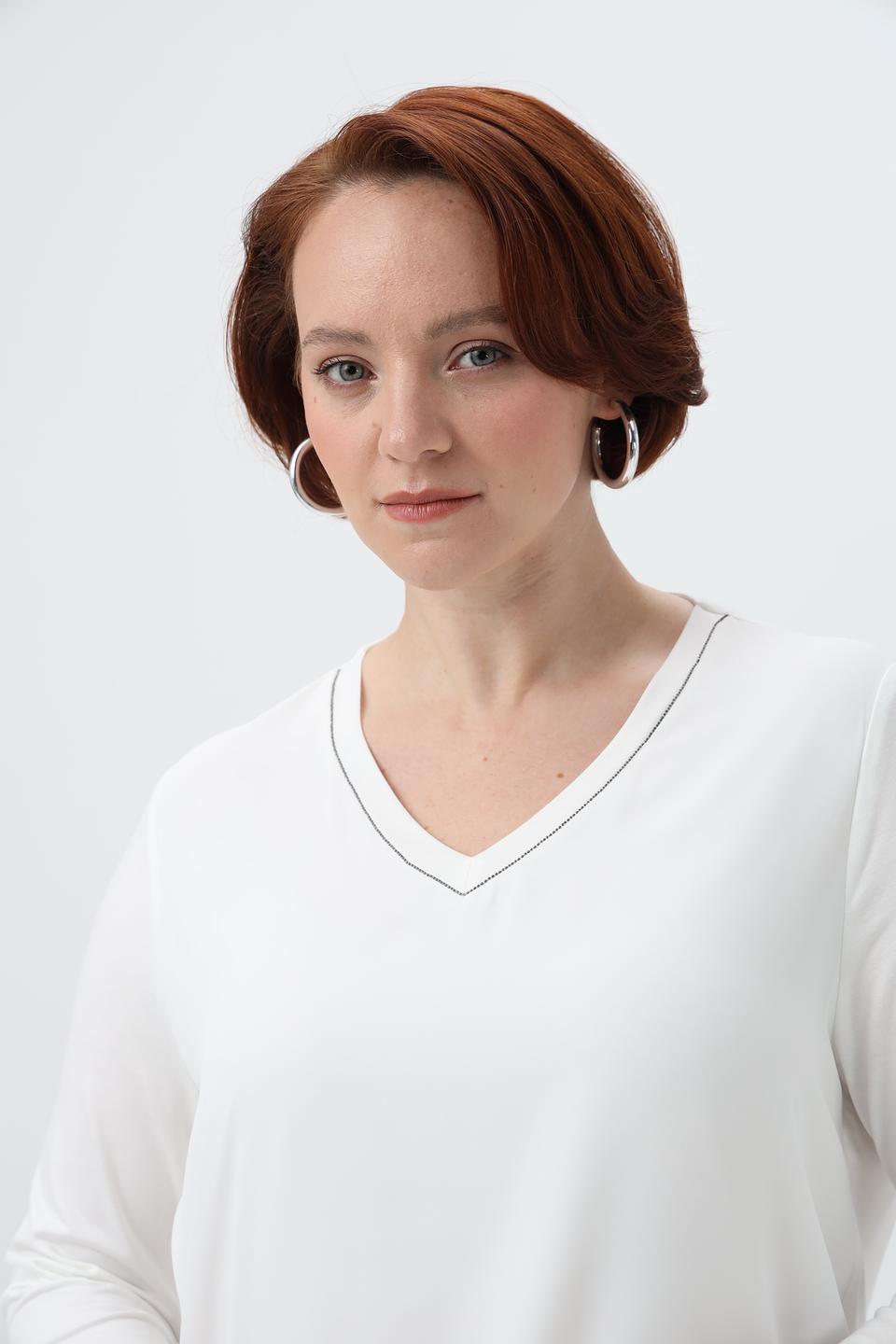 Блузка Frank Walder с V-образным вырезом