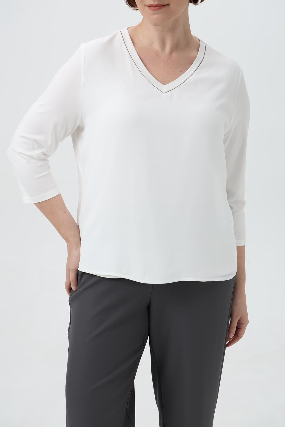 Блузка Frank Walder с V-образным вырезом