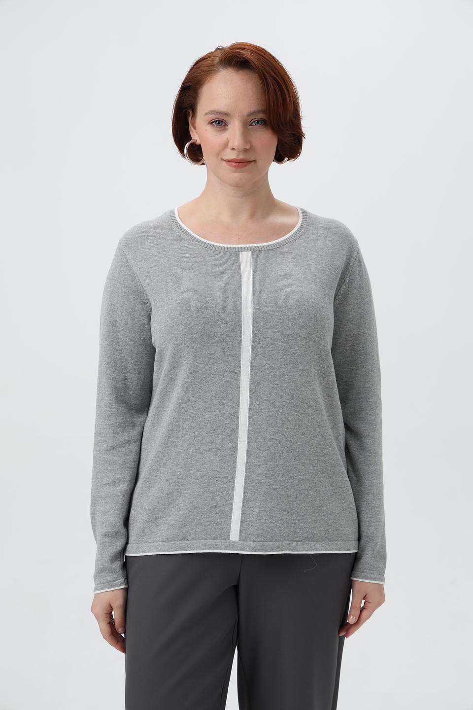 Пуловер Frank Walder с белой полосой