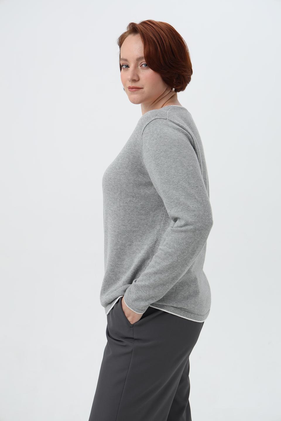 Пуловер Frank Walder с белой полосой