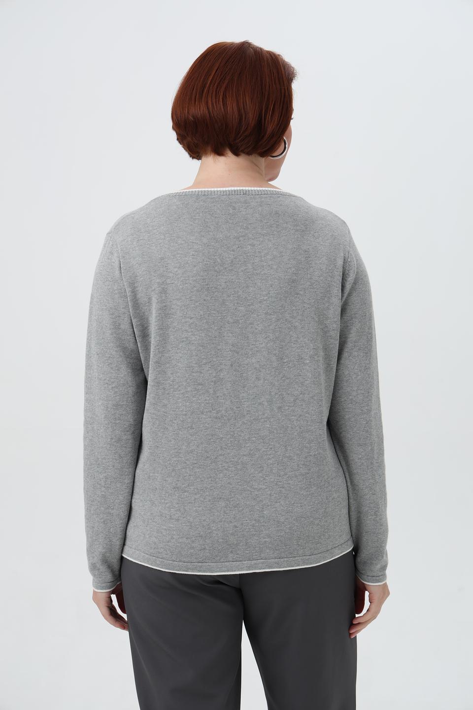 Пуловер Frank Walder с белой полосой