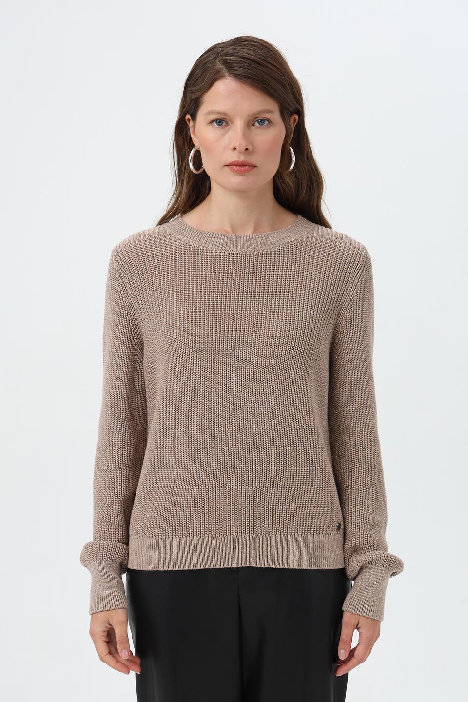 Пуловер Monari вязаный бежевый