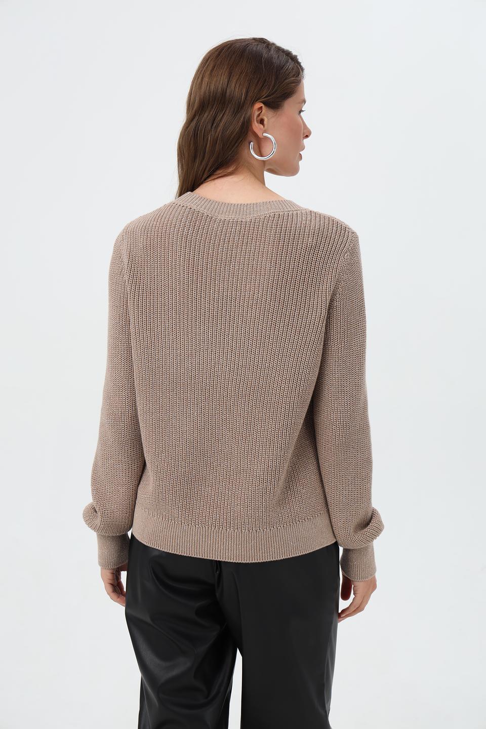 Пуловер Monari вязаный бежевый