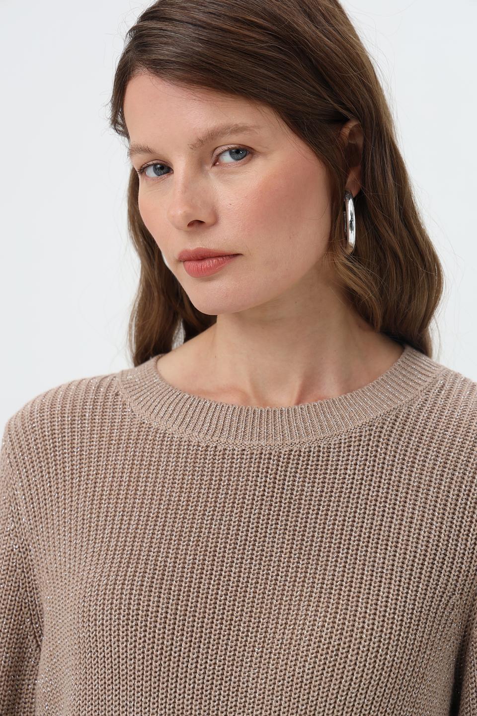 Пуловер Monari вязаный бежевый