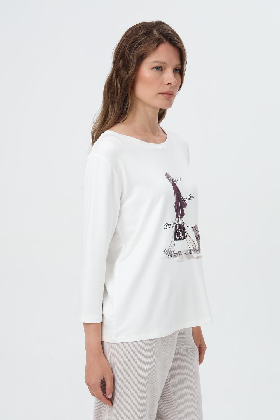 Лонгслив Monari с принтом