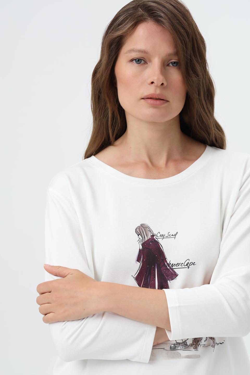 Лонгслив Monari с принтом