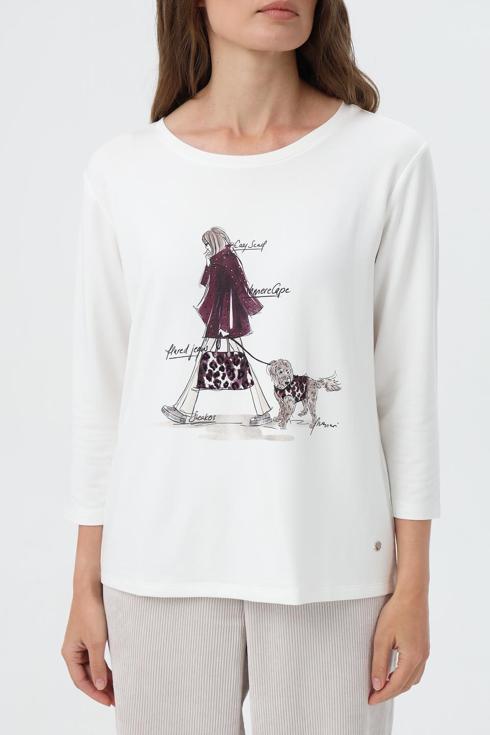 Лонгслив Monari с принтом