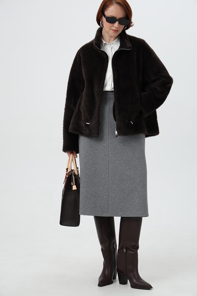 Юбка Bianca серая миди