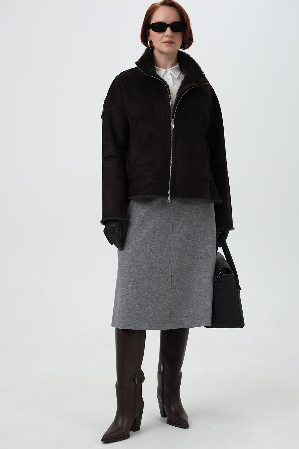 Шуба Cinque из искусственного меха коричневый