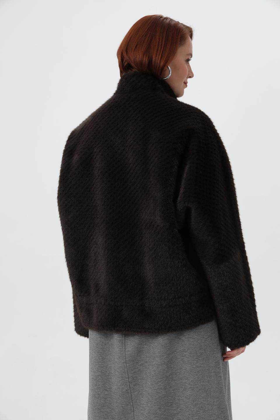 Шуба Cinque из искусственного меха коричневый