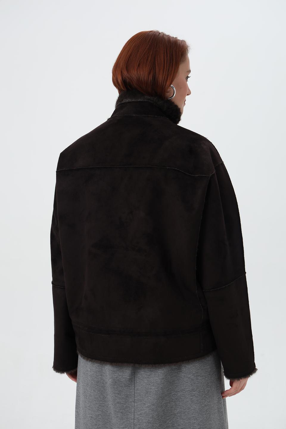 Шуба Cinque из искусственного меха коричневый