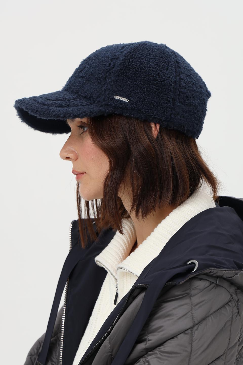 Бейсболка Bugatti женская тёмно-синяя