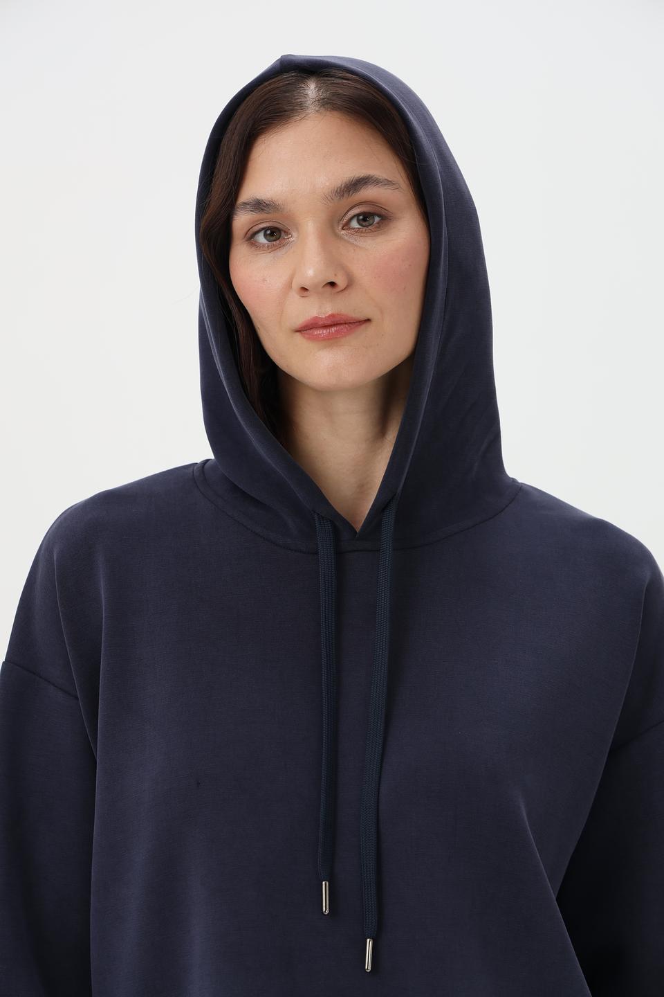 Худи Croche женский тёмно-синий