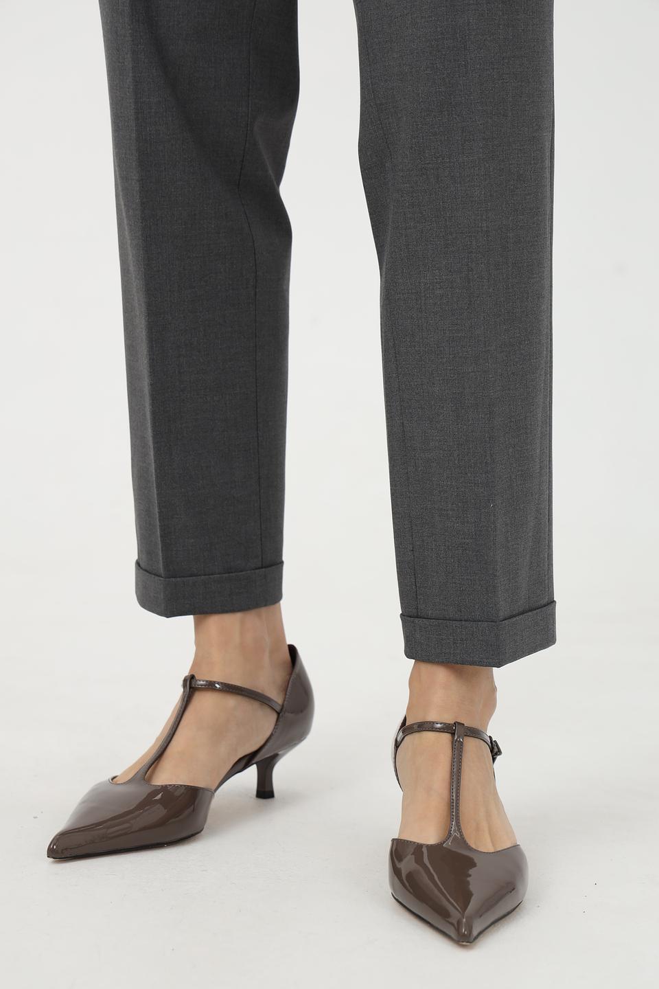 Брюки Cambio серые зауженные