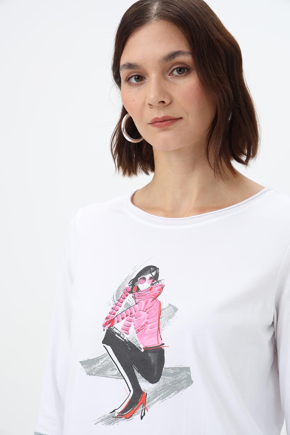 Блуза Bianca с принтом