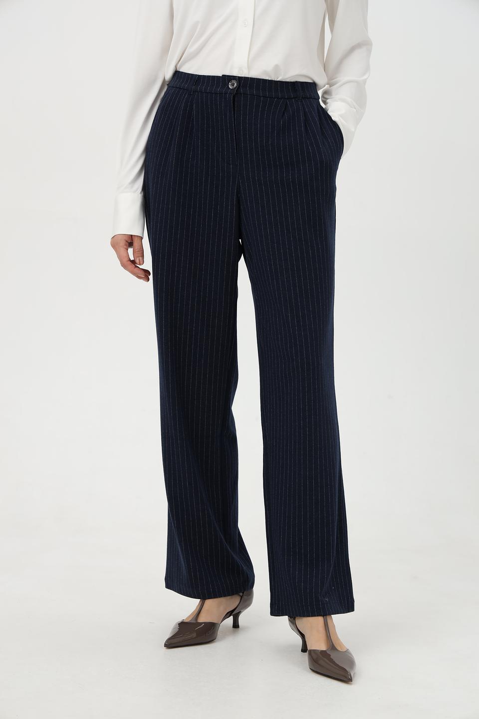 Брюки Barbara Lebek в полоску