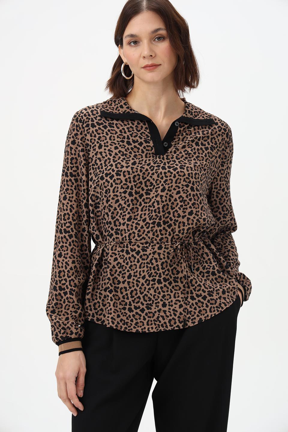 Блузка Marc Cain с леопардовым принтом