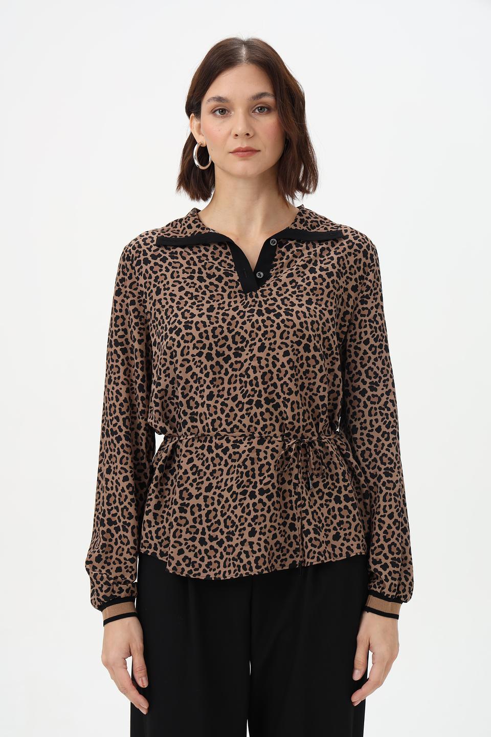 Блузка Marc Cain с леопардовым принтом