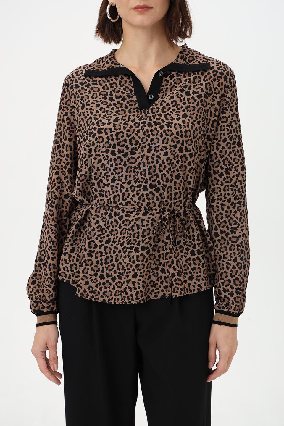 Блузка Marc Cain с леопардовым принтом