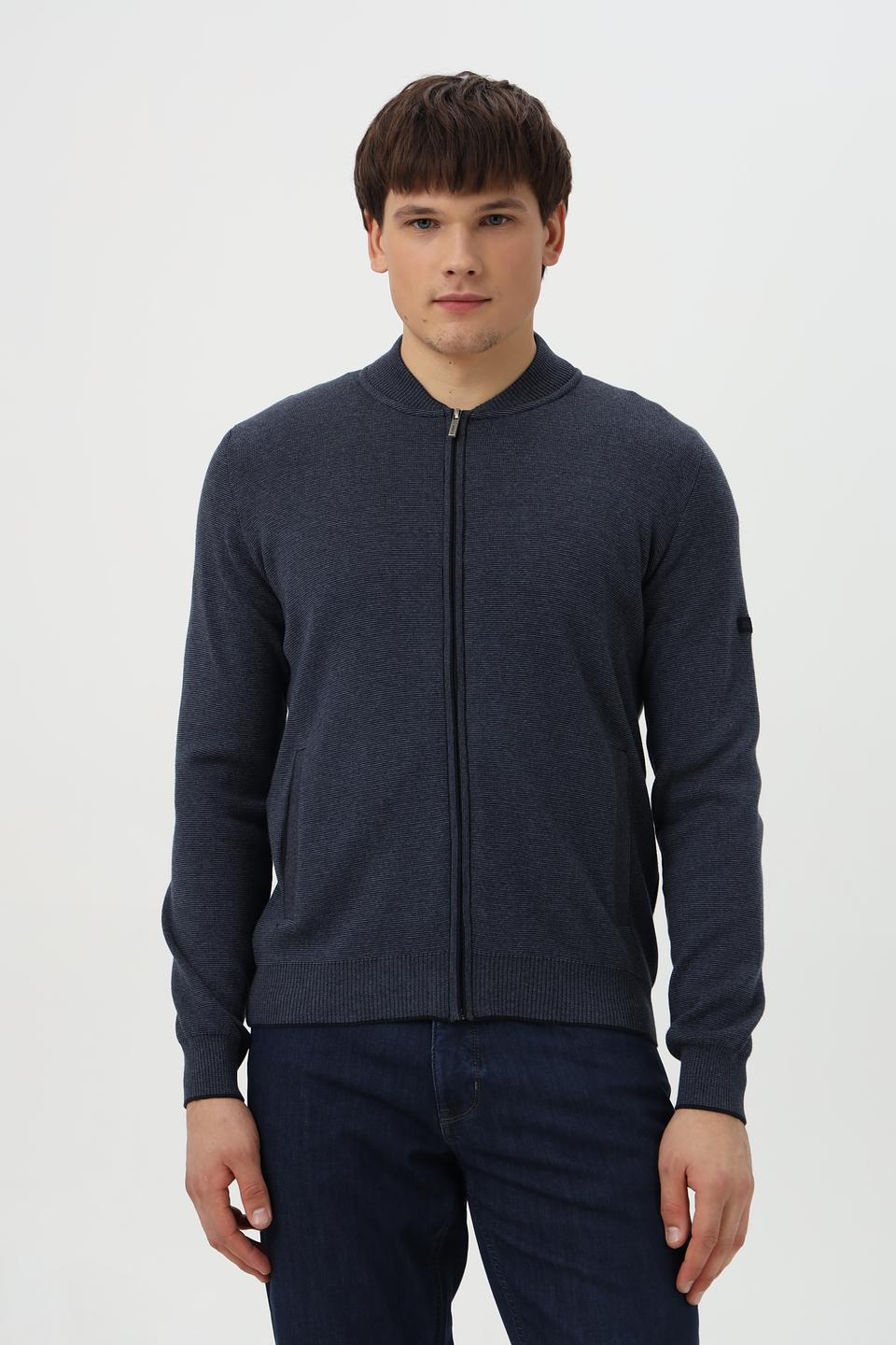 Кардиган Monte Carlo мужской тёмно-синий