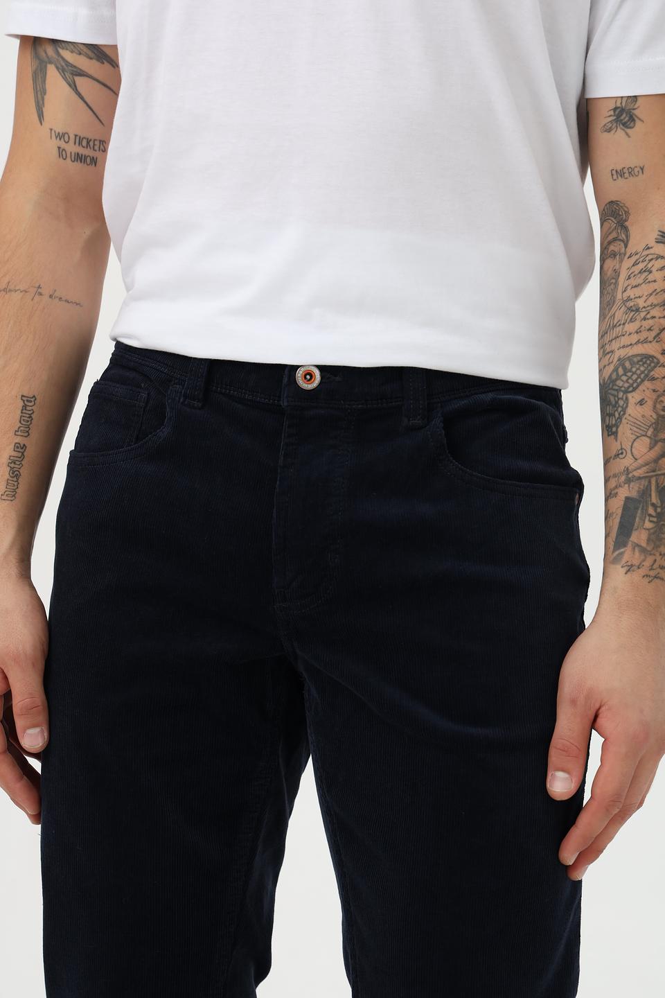 Брюки вельветовые Hattric темно-синие