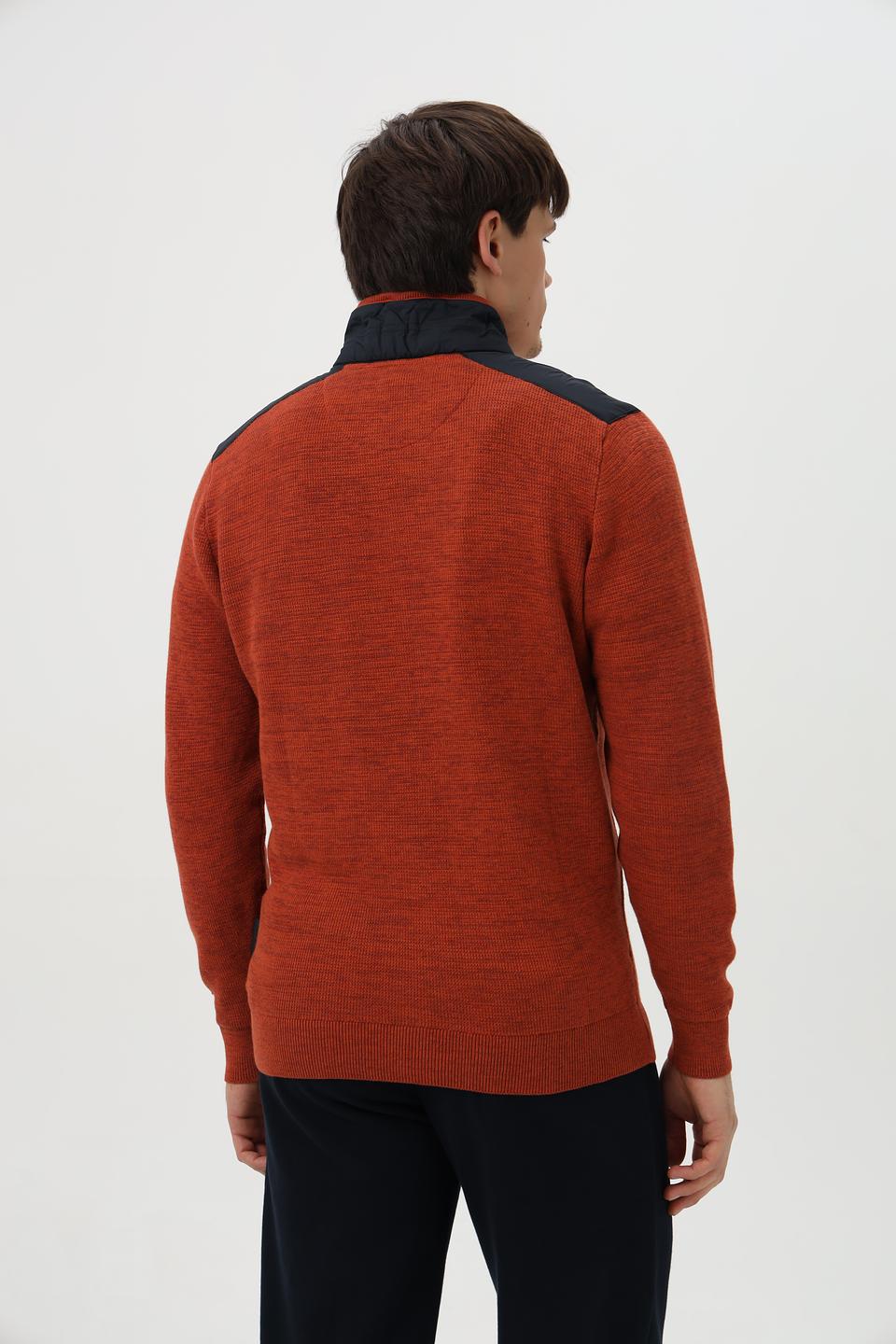 Джемпер Casa Moda с молнией терракотовый