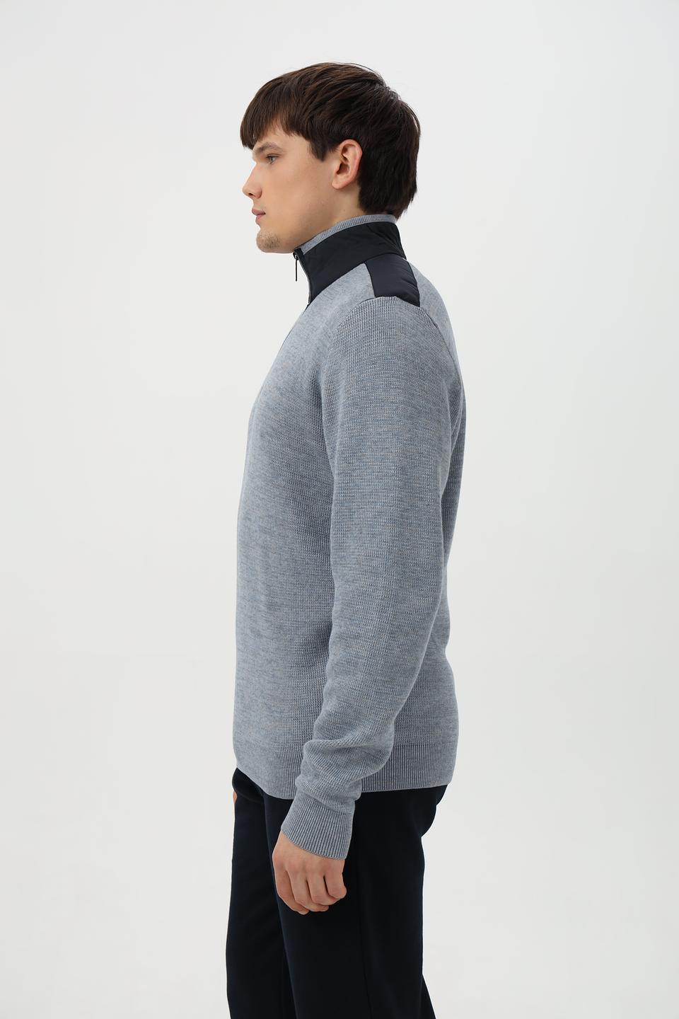 Джемпер Casa Moda с молнией серый