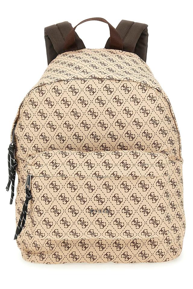 Рюкзак Guess с логотипом бежевый