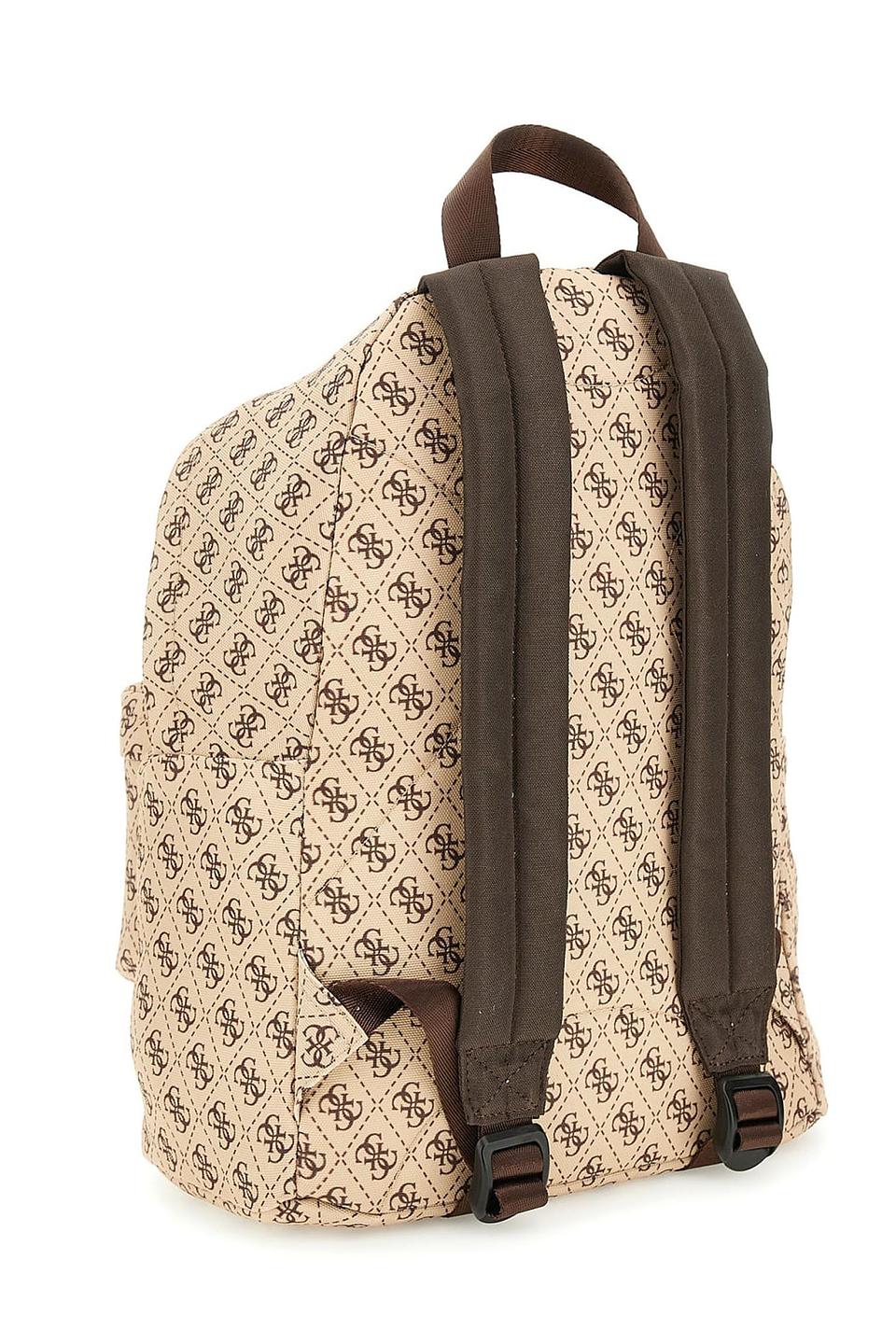 Рюкзак Guess с логотипом бежевый