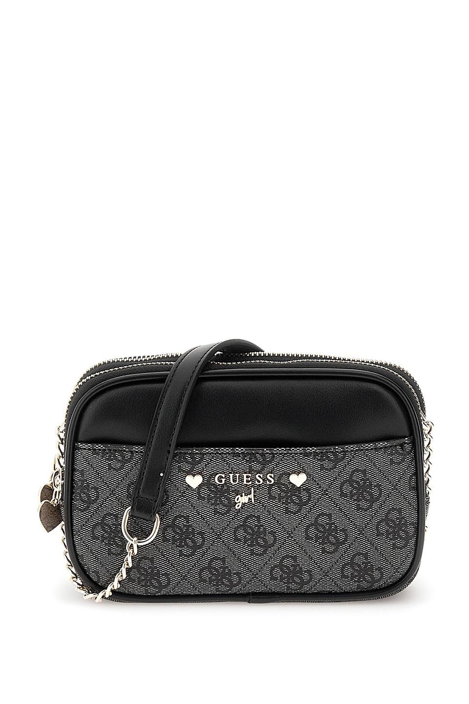 Сумка Guess дев. с логотипом чёрная