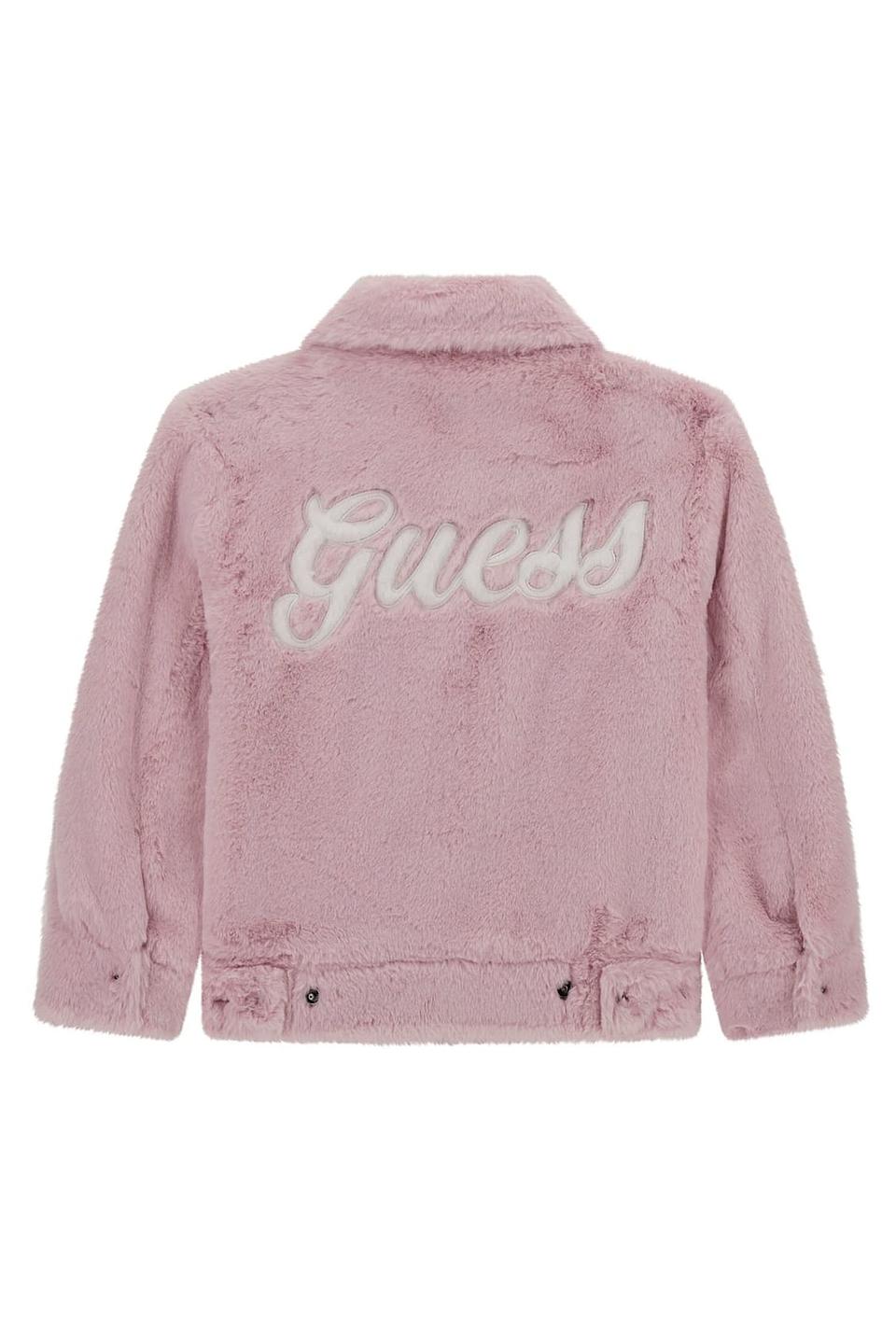 Куртка Guess деним из искусственного меха