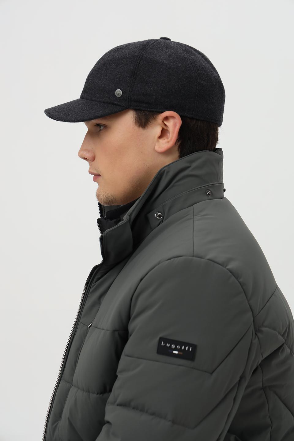 Кепка Bugatti с ушами серая