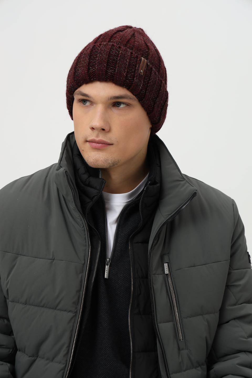 Шапка Marhatter мужская бордовая