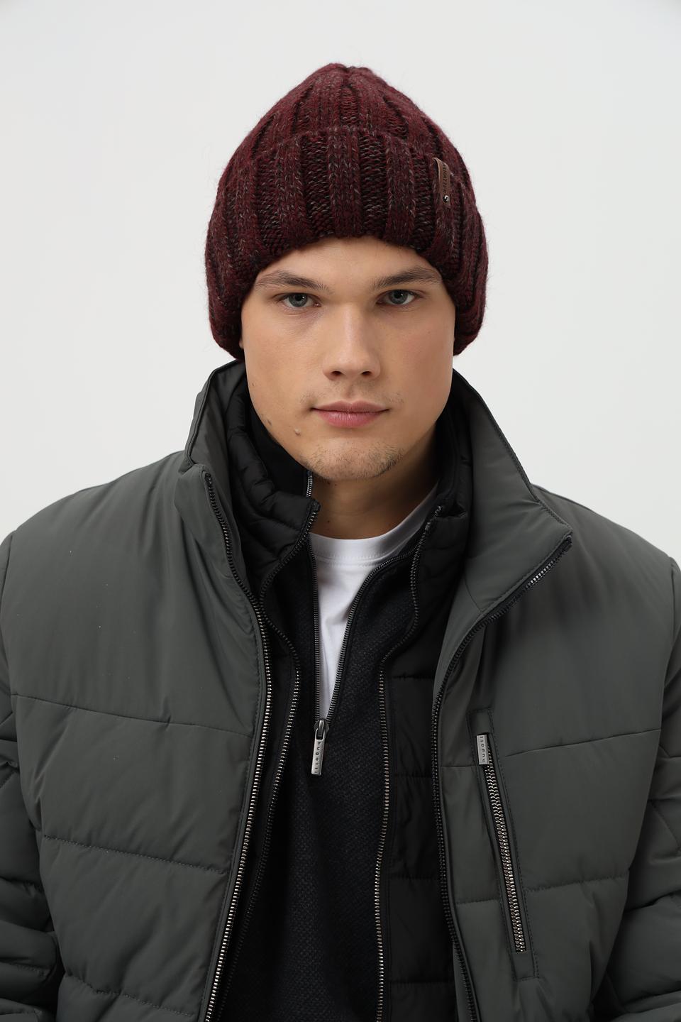 Шапка Marhatter мужская бордовая