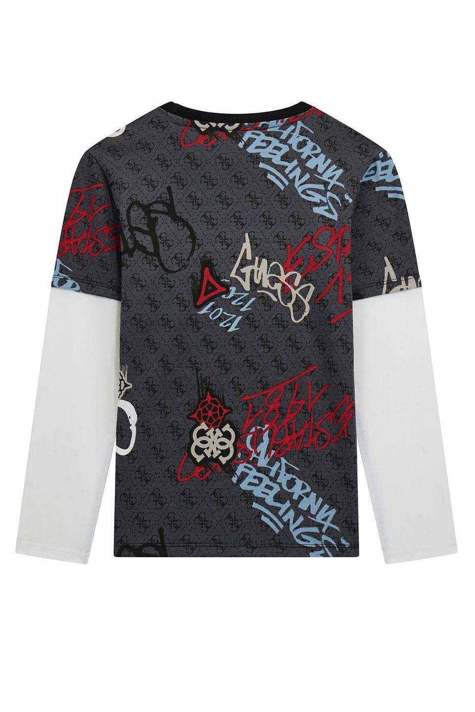 Футболка с длинным рукавом Guess с принтом