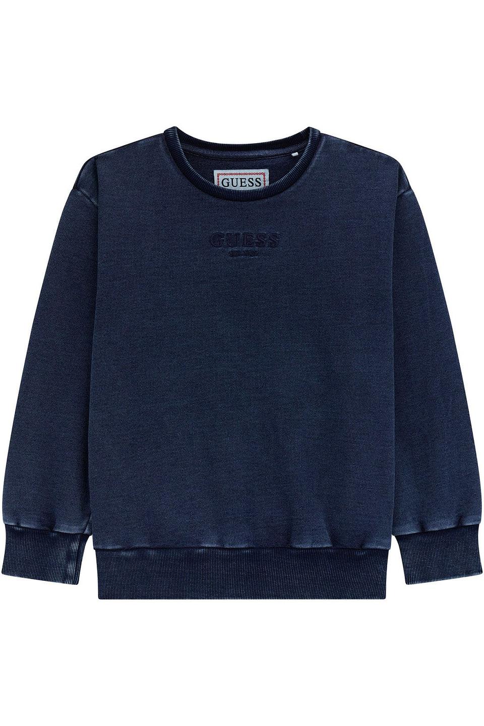 Джемпер Guess синий с логотипом